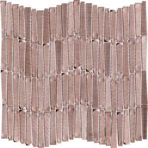 Мозаика L'Antic Colonial Gravity Aluminium Wave Rose Gold L241716581 28,9x30,2 глянцевая