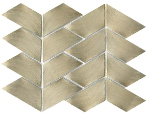 Мозаика L'Antic Colonial 100240932 Gravity Aluminium Trace Gold 22,1x28,1 G-146 полированная