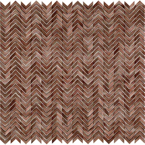 Мозаика L'Antic Colonial 100245670 Gravity Aluminium Arrow Copper 29,8x30 G-150 полированная