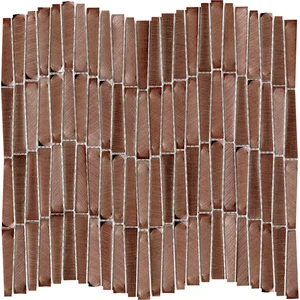 Мозаика L'Antic Colonial 100245697 Gravity Aluminium Wave Copper 28,9x30,2 G-150 полированная