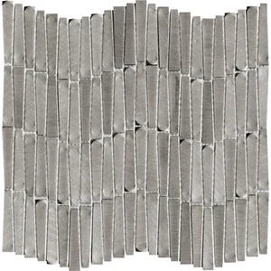 Мозаика L'Antic Colonial 100245698 Gravity Aluminium Wave Metal 28,9x30,2 G-150 глянцевая