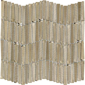 Мозаика L'Antic Colonial 100245753 Gravity Aluminium Wave Gold 28,9x30,2 G-150 полированная