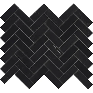 Мозаика L'Antic Colonial Lines Cambric Negro Marquina Pulido L241717701 26,5x32,5 полированная