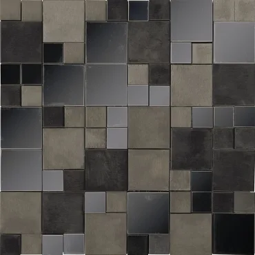 Мозаика L'Antic Colonial Metal Acero Anthracite Mini 3D Cubes L241716131 30,5x30,5 глянцевая