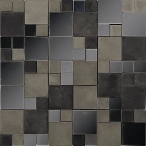 Мозаика L'Antic Colonial Metal Acero Anthracite Mini 3D Cubes L241716131 30,5x30,5 глянцевая