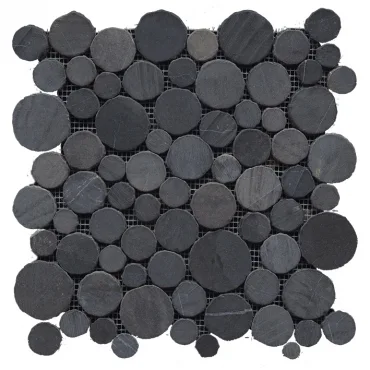 Мозаика L'Antic Colonial Paradise Round Stone Nero L154201511 31,5x31,5 матовая