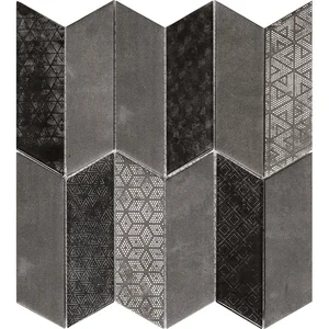 Мозаика L'Antic Colonial Rhomboid Black L244009711 29,8x29,8 матовая