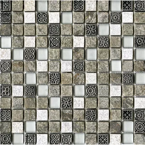 Мозаика L'Antic Colonial Tecno Quarz Emerald L242521731 29,6x29,6 матовая
