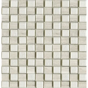 Мозаика L'Antic Colonial Time Texture Silver Wood L241709481 28,6x29,6 глянцевая
