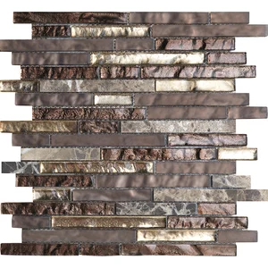 Мозаика L'Antic Colonial Treasures Bronze Emperador Strip L244000961 29,2x30,4 глянцевая