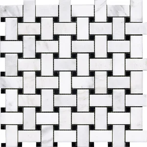 Мозаика L'Antic Colonial 100000333 Victorian Trenzado Marmara Negro 30x30 G-126 глянцевая