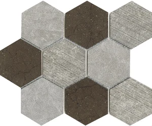 Мозаика L'Antic Colonial World Hexagon Texture Brown L241717511 25,9x29,9 матовая