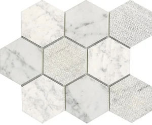 Мозаика L'Antic Colonial World Hexagon Texture White L241717421 25,9x29,9 матовая