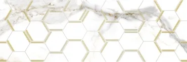 Laparet Adelaida Декор Белый 25x75 глянцевый