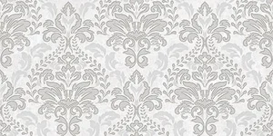 Декоративный элемент Laparet Afina damask серый 08-03-06-456 20x40 глянцевый