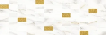 Laparet Aragon Декор Мозаичный Белый Золото MM60157 20x60 глянцевый