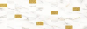 Laparet Aragon Декор Мозаичный Белый Золото MM60157 20x60 глянцевый