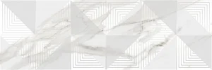 Laparet Balance Декор Белый 25x75 глянцевый