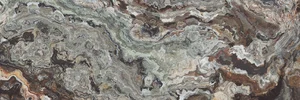 Плитка Laparet Brouni настенная коричневый 25x75 глянцевая