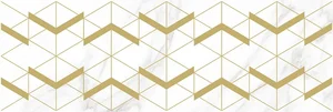 Laparet Camelot Wing Декор Белый 20x60 глянцевый