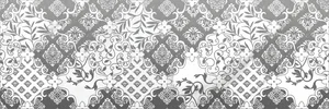 Декоративный элемент Laparet Cassiopea fancy серый 20x60 глянцевый