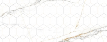 Laparet Champagne белый декор 20x50 матовый