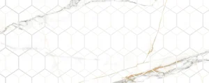 Laparet Champagne белый декор 20x50 матовый