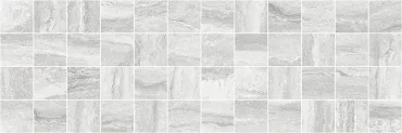 Laparet Glossy Декор мозаичный серый MM11188 20x60 глянцевый
