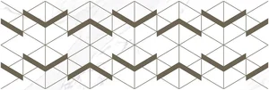 Laparet Lord Wing Декор Белый 20x60 глянцевый