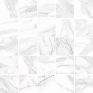 Laparet Olimpus Декор мозаичный белый MM34037 25x25 глянцевый