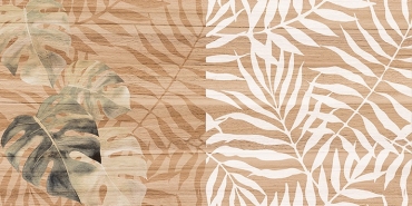 Laparet Organic Плитка настенная коричневый узор 08-01-15-2454 20x40 матовая