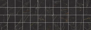 Laparet Royal Декор мозаичный чёрный MM60074 20x60 глянцевый