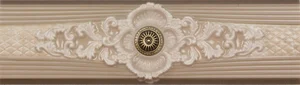 Бордюр Metropol Laurent Listello Medici Cream 8,5x30 полированный