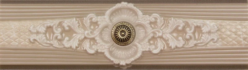 Бордюр Metropol Laurent Listello Medici Cream 8,5x30 полированный