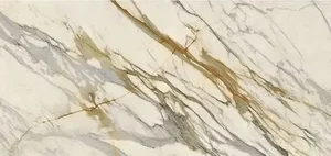 Керамогранит Lea Ceramiche Synestesia Calacatta Golden Borg Chain D Lev LS7S51D 120x278 глянцевый