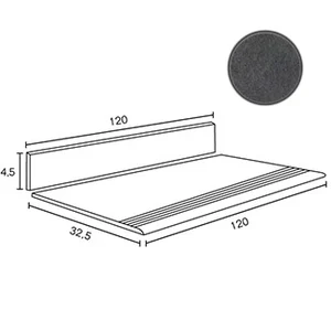 Leonardo Stone Project Ступень Skifer Kit 60x120 матовая