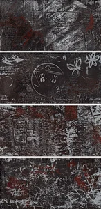 Декоративный элемент Leonardo Word Up Graffiti NE Mix 30x60 матовый