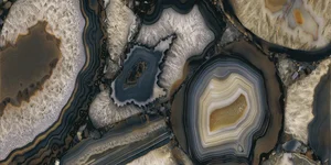 Керамогранит Level Marmi Book Match B Agate Black Lappato ELMY 162x324 лаппатированный
