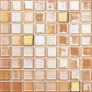 Мозаика Love Tiles Light Mosaico Gold Mix 27,4x27,4 глянцевая