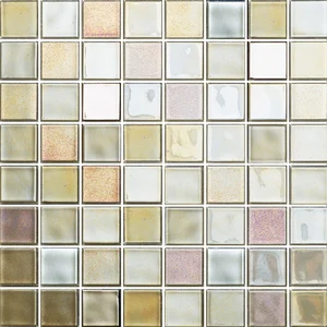 Мозаика Love Tiles Light Mosaico Silver Mix 27,4x27,4 глянцевая