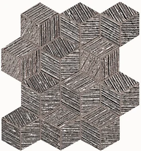 Мозаика Fap Lumina Glam Silver Cube Mosaico fNAB 22,6x22,6 глянцевая