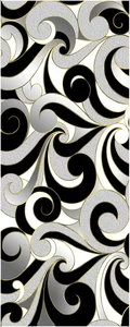 Декоративный элемент Cedam Lustri Dec Ricciolo Bianco 20x50 глянцевый
