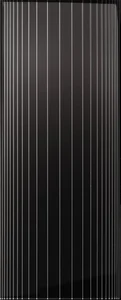 Декоративный элемент Cedam Lustri Dec Righe Nero Lucido 20x50 глянцевый