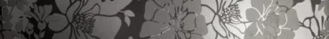 Бордюр Cedam Lustri List Flower Nero Lucido 6x50 глянцевый