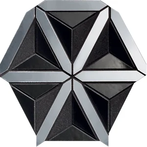 Мозаика Maciej Zien Lucid Black 18,6x20,5 матовая