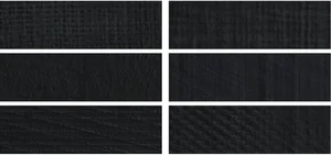 Плитка Made+39 Brick Main Black BRMA020 9x30 структурированная