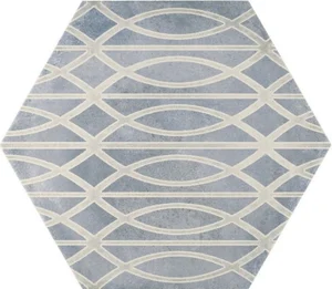 Керамогранит Made+39 Hextie Decoro 4 ETD0050 34,5x40 матовый
