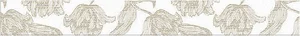 Бордюр Azori Mallorca Beige Floris 7,5x63 матовый