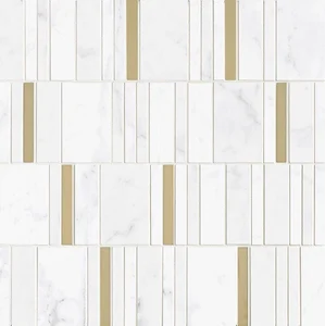Мозаика Marazzi Italy Allmarble Wall Altissimo Mosaico Barcode Lux M8HA 40x40 глянцевая