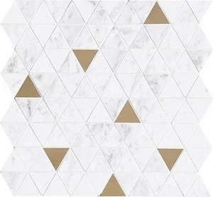 Мозаика Marazzi Italy Allmarble Wall Altissimo Mosaico Tria Satin M8H0 40x43 сатинированная